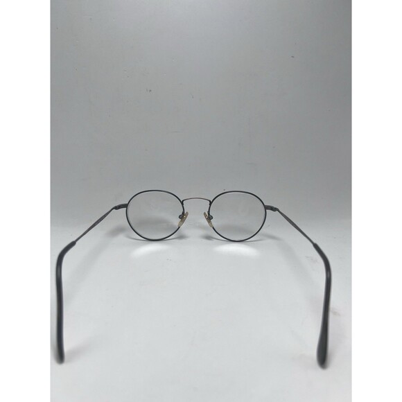 VTG 90s CALVIN KLEIN Black Grey Round Eyeglasses Glasses 336 Frame 546 46-21 - Picture 5 of 6